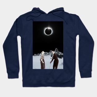 Skiing during Solar Eclipse... Hoodie